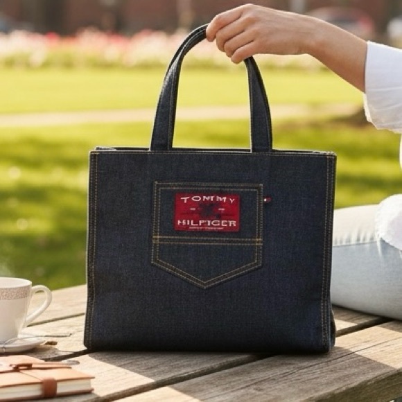 Tommy Hilfiger Denim Mini Tote Bag - Picture 2 of 9